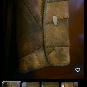 Brown Patchwork Leather Wallet